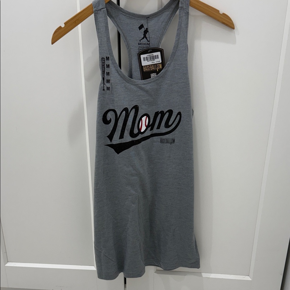 Gray Mom Graphic Tank Top